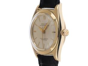 Thumbnail von Rolex Oyster Perpetual Bubble Back Ref.3131 1946 original Box sehr gut Vintage Oyster Perpetual Bubble Back 14kt Gelbgold