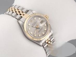 Thumbnail von Rolex Lady-Datejust Edelstahl Gelbgold 750 Diamanten Automatik Gold Stahl Stainless Steel 18kt Yellow Gold Jubilé-band Chronometer Oyster