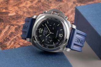 Thumbnail von Panerai Luminor 1950 3 Days Chrono Flyback Chronograph Automatik Herrenuhr Ref. PAM00212 B&P