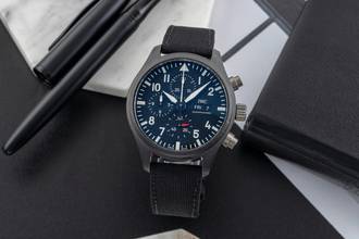 Thumbnail von IWC Fliegeruhr Chronograph Top Gun Pilot´s Watch Chronograph Top Gun Keramik Automatik Ref IW389101 Papers 2019