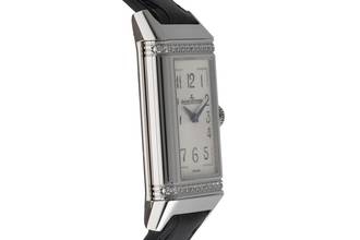 Thumbnail von Jaeger-LeCoultre Reverso Lady Stahl Quarz Diamonds Damenuhr Ref. Q3288420 201.8.47