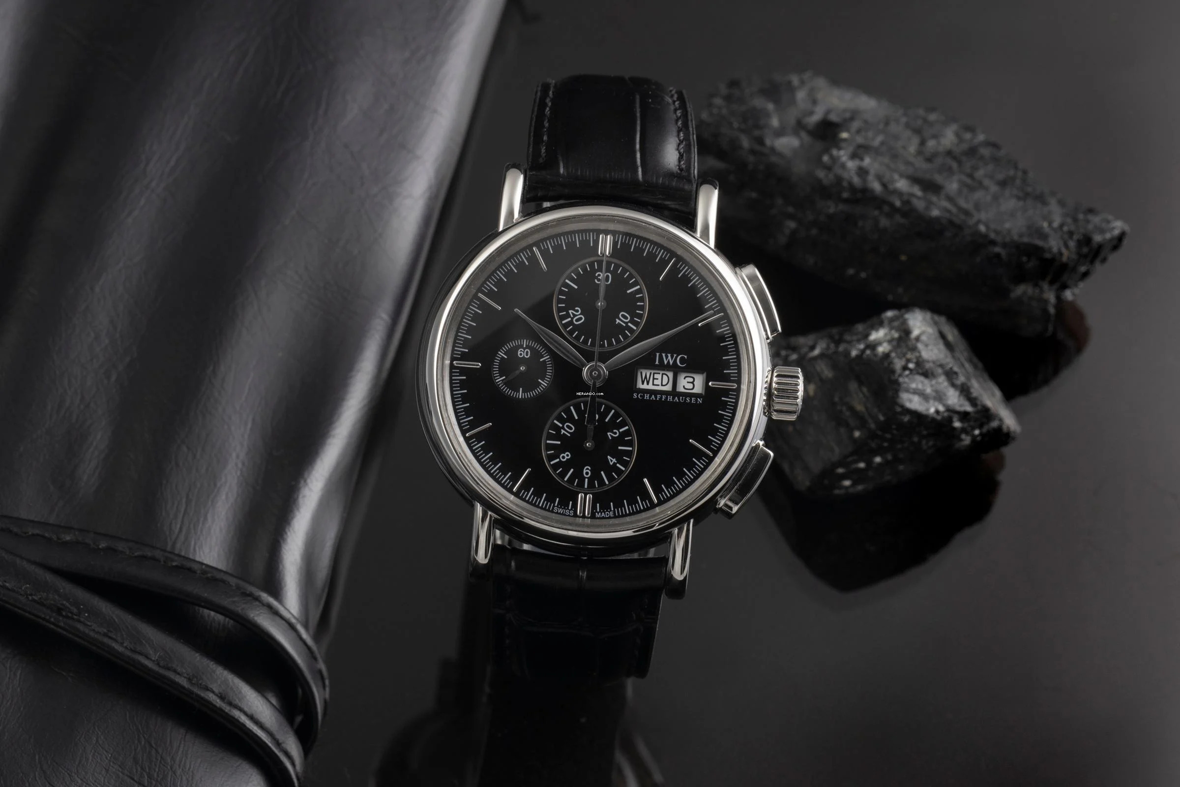 IWC Portofino Chronograph Edelstahl Automatik Herrenuhr Ref. IW378303