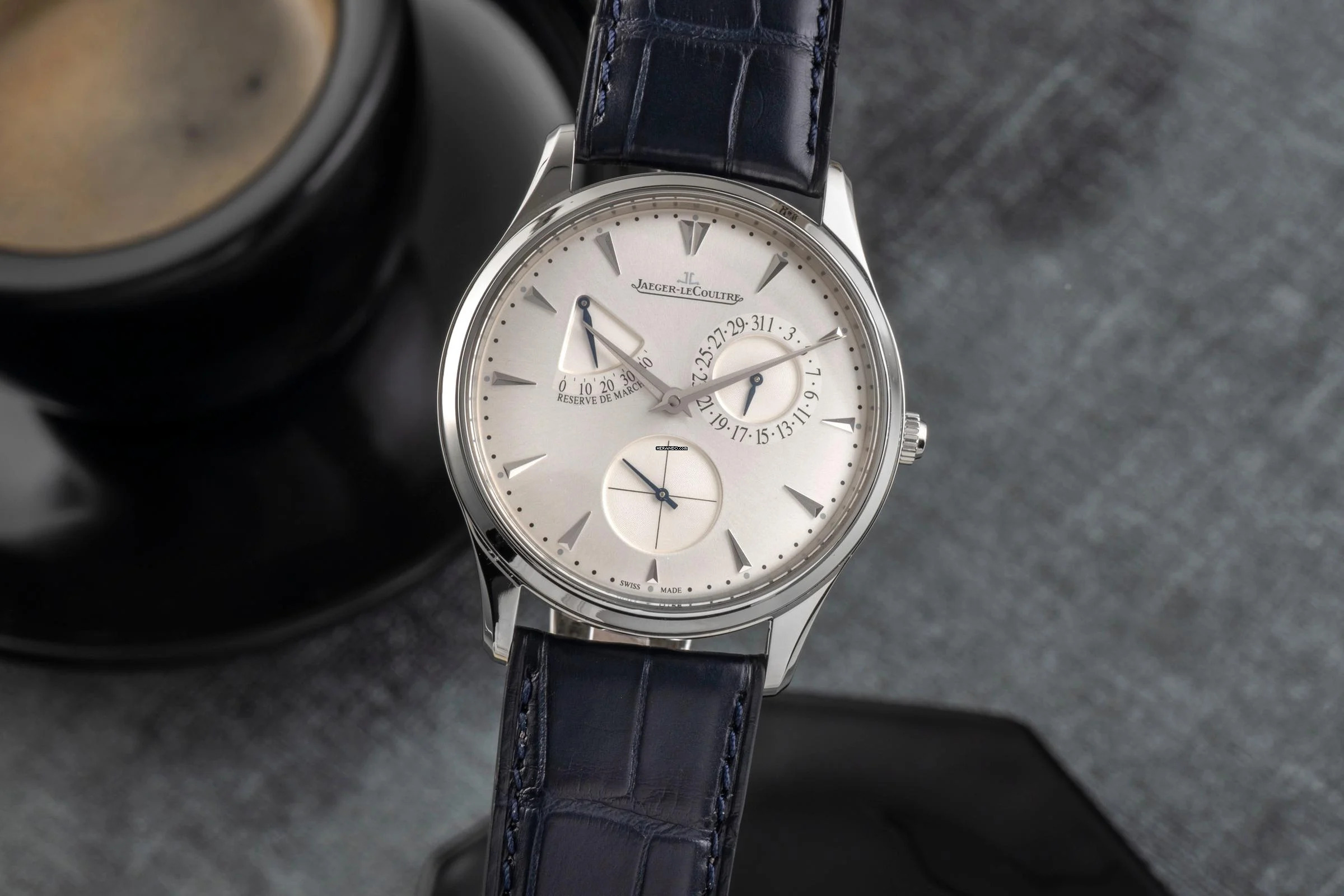 Jaeger-LeCoultre Master Ultra Thin Réserve de Marche Stahl Automatik Ref. Q1378420 176.8.38.S