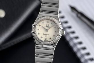 Thumbnail von Omega Constellation Ladies Stahl Quarz MOP Diamonds Damen Ref. 1460.75.00 895.1243