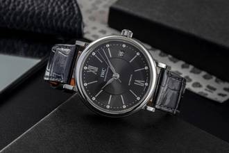 Thumbnail von IWC Portofino Automatic 37 Diamonds Stahl Automatik Medium Ref. IW458102