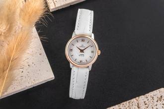 Thumbnail von Omega De Ville Prestige Stahl / Rotgold MOP Damenuhr Ref. 424.20.24.60.05.002 Papiere