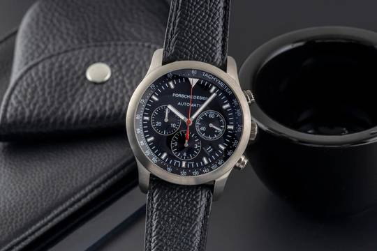  Porsche Design Dashboard Chronograph Titan Automatik Ref. 6612.11.40 Papers 