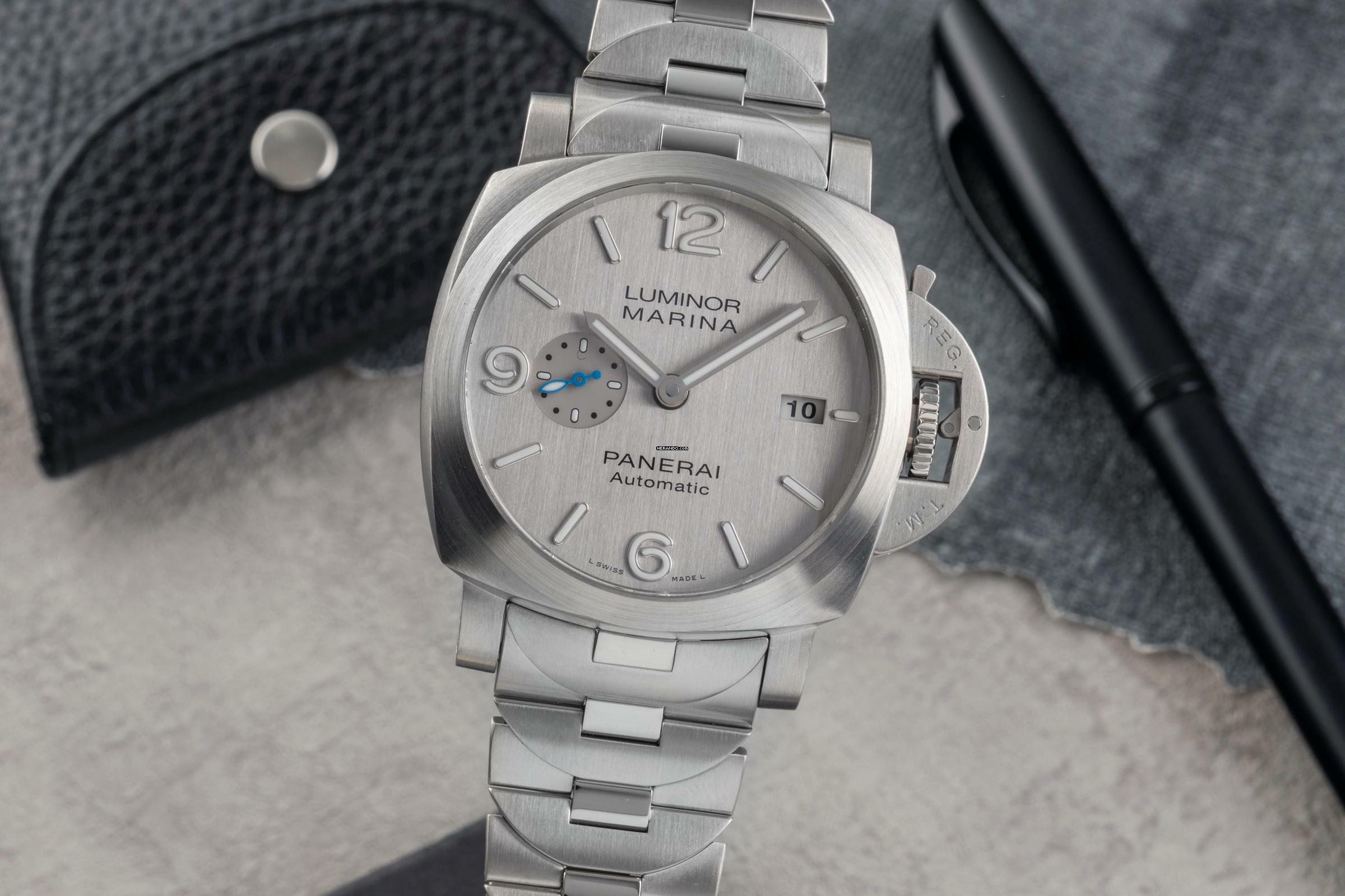 Panerai Luminor Marina Edelstahl Brushed Dial Automatik Herren Ref. PAM00978