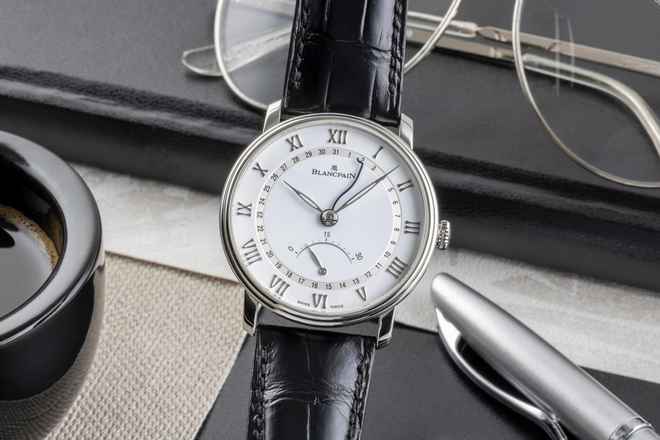  Blancpain Villeret Ultraflach Stahl Automatik Ref. 6653Q-1127-55B 