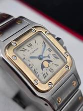 Thumbnail von Cartier Santos Galbée Moonphase 119902 Steel and Gold Very good Full Set 1992
