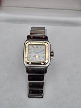 Thumbnail von Cartier Santos Galbée Moonphase 119902 Steel and Gold Very good Full Set 1992