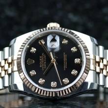 Thumbnail von Rolex Datejust 36 Steel Rosé - Black Diamond - like New - Fullset - 06/2016