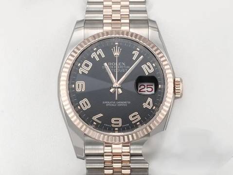  Rolex Datejust 36 36mm 116231 2018 Stahl Rosegold 750 Automatik Stainless Steel 18kt Rose Gold Jubilé-band Chronometer Oyster Black Dial 