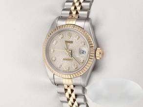 Thumbnail von Rolex Lady-Datejust Edelstahl Gelbgold 750 Diamanten Automatik Gold Stahl Damen Stainless Steel 18kt Yellow Gold Jubilé-band Chronometer Oyster