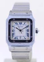 Thumbnail von Cartier Santos Galbée Mens Medium Stahl Galbée Roman Dial Quarz Unisex Date
