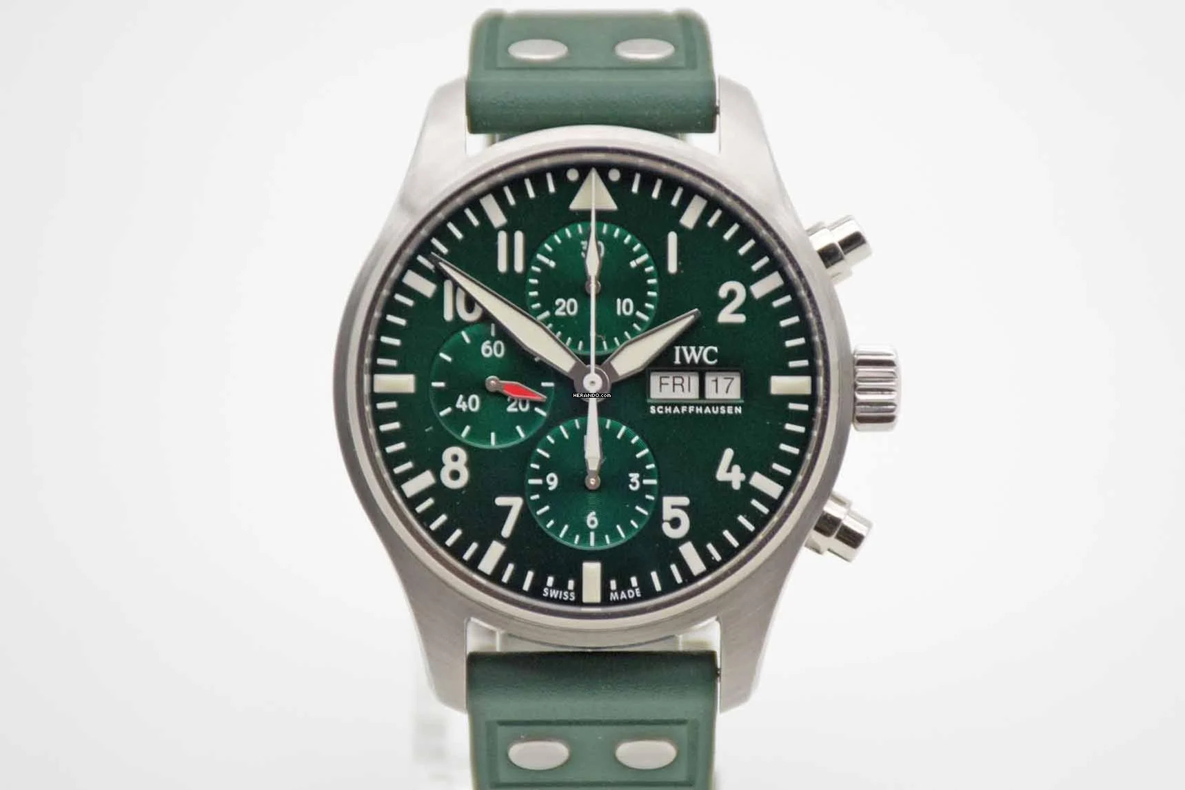 IWC Fliegeruhr Chronograph Pilots Chronograph 43 Green Edition No. 108/1000