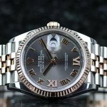 Thumbnail von Rolex Datejust 36 Steel Rosé - Rhodium Grey VIIX - like New - Fullset - 2021