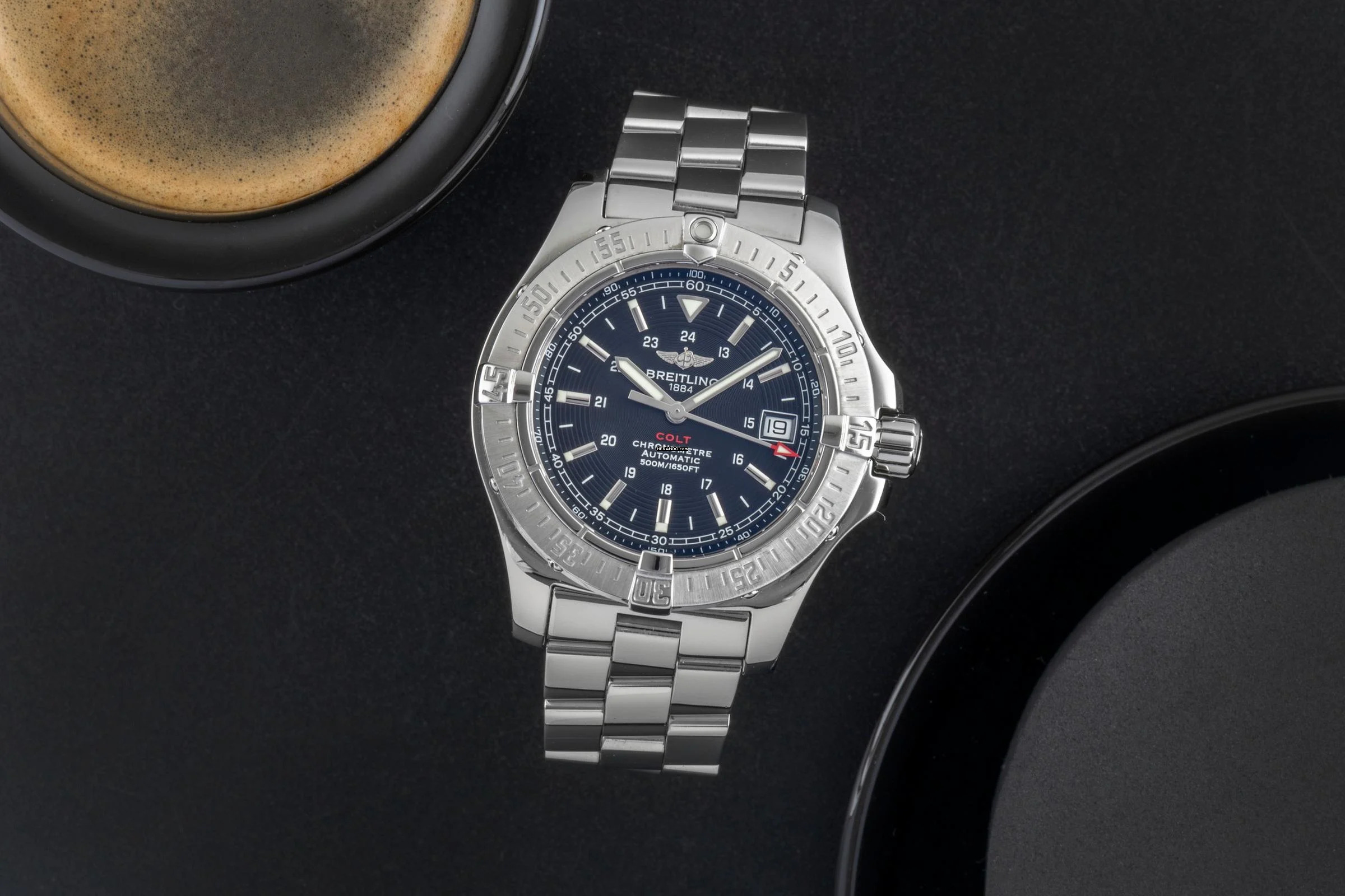 Breitling Colt Automatic Chronometer 500M Stahl Automatik Herrenuhr Ref. A17380 B&P 2008