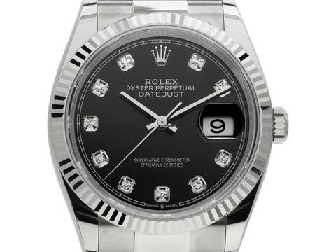  Rolex Datejust 36 Diamanten Ref.126234 2019 Box&Beschreibung wie Neu Datejust Diamanten 