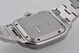 Thumbnail von Cartier Santos de Cartier Large WSSA0018 2021 Iced Out Diamonds Diamanten