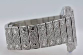 Thumbnail von Cartier Santos de Cartier Large WSSA0018 2021 Iced Out Diamonds Diamanten