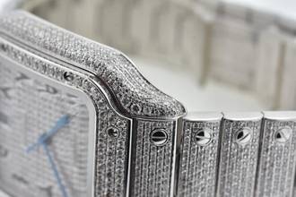 Thumbnail von Cartier Santos de Cartier Large WSSA0018 2021 Iced Out Diamonds Diamanten