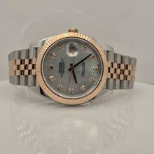 Thumbnail von Rolex Datejust 41 41mm Ouro Rosé & Aço & Diamantes & Madrepérola Automático Completo