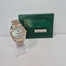 Thumbnail von Rolex Datejust 41 41mm Ouro Rosé & Aço & Diamantes & Madrepérola Automático Completo