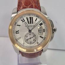 Thumbnail von Cartier Calibre de Cartier Ouro Rosé & Aço 42mm Automát. Completo