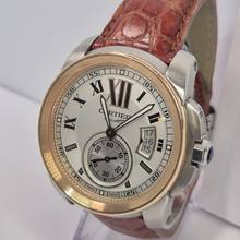 Thumbnail von Cartier Calibre de Cartier Ouro Rosé & Aço 42mm Automát. Completo
