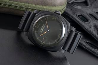 Thumbnail von Panerai Radiomir Green Dial Keramik / Titan Handaufzug Herrenuhr Ref. PAM00997