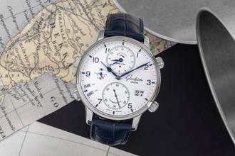 Thumbnail von Glashütte Original Senator Cosmopolite Automatik Stahl Ref. 1-89-02-03-02-30 B&P 2023