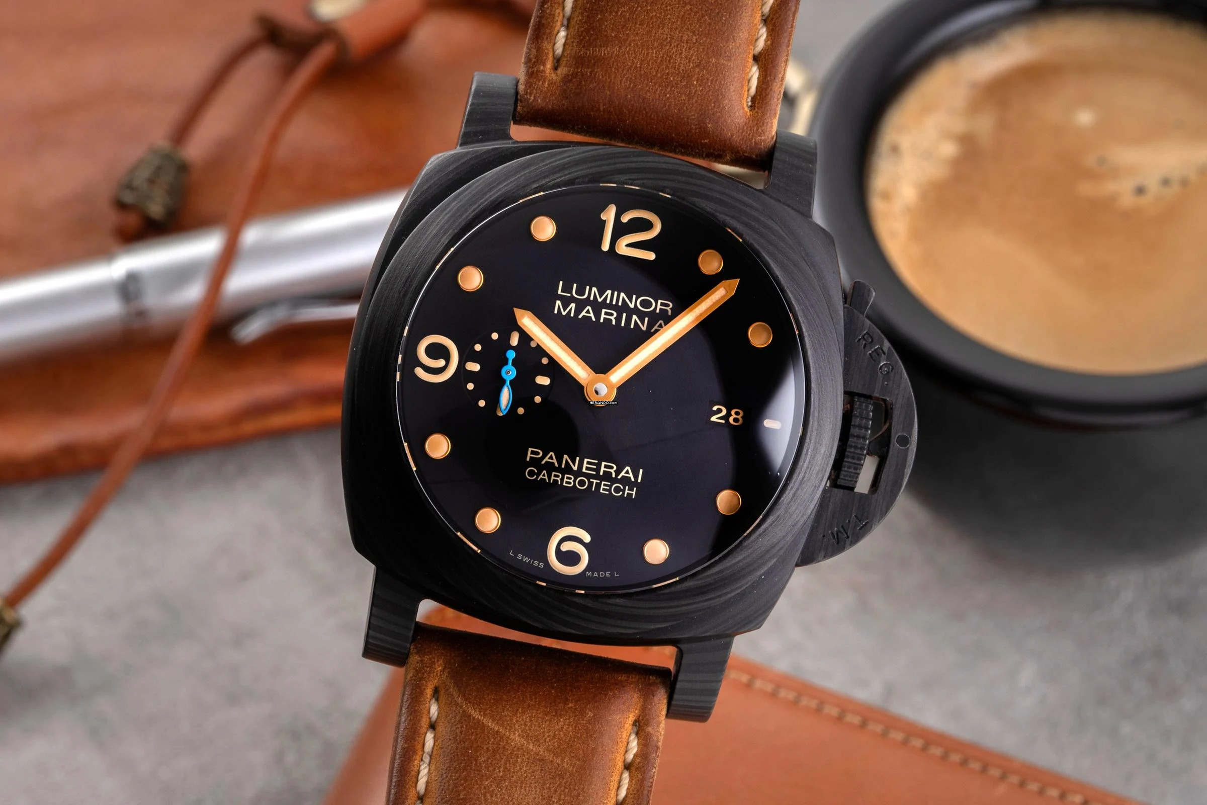 Panerai Luminor Marina 1950 3 Days Automatic Herrenuhr Ref. PAM00661 B&P 2017