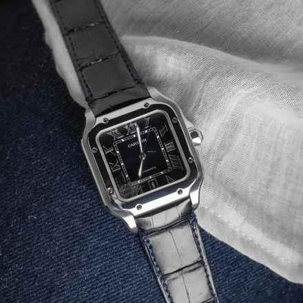  Cartier Santos New Leather Strap 