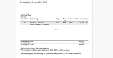 Thumbnail von IWC Solid Gold Cushion Shape Vintage Tank Serviced (430 euro) from 1930ties