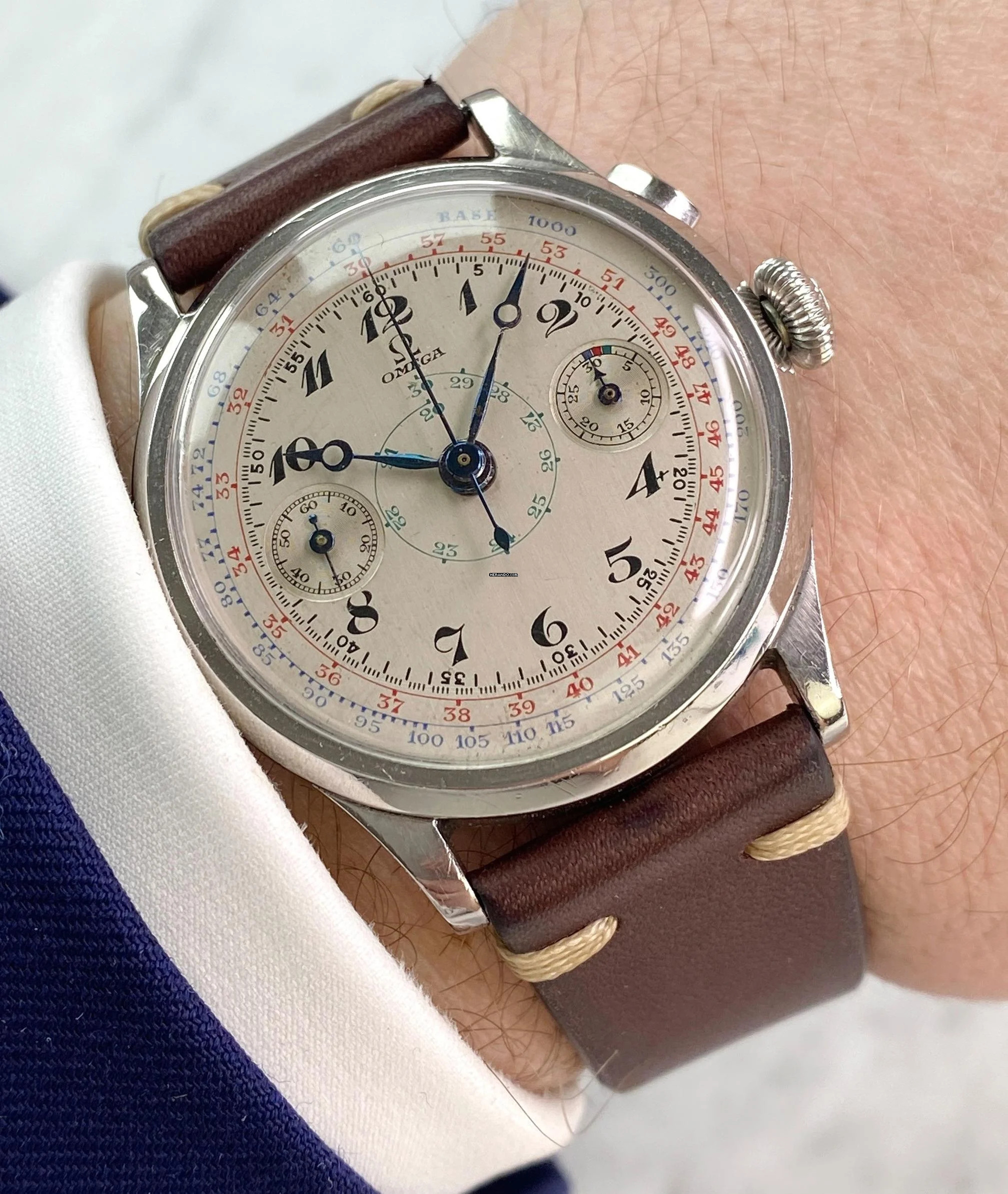 Omega Classic Serviced EXTRACT 38mm 33.3 Chronograph Vintage CK 987 CK 987