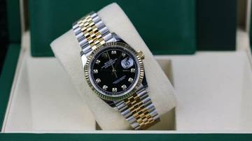 Thumbnail von Rolex Datejust 36 Steel Gold - Black Diamond - like New - Fullset - 2021