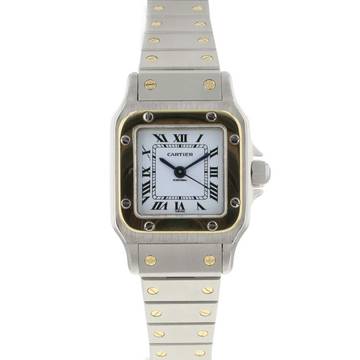  Cartier Santos Carree Steel/Gold Automatic PM Cartier Serviced '26 