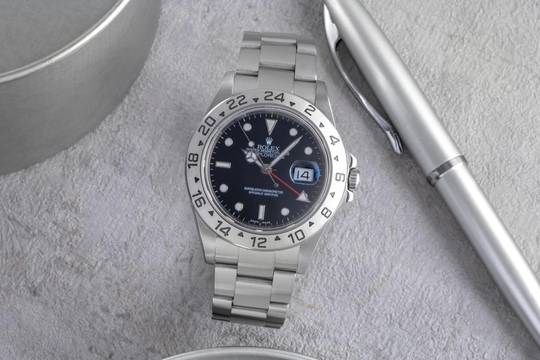  Rolex Explorer II Automatik Edelstahl Datum Herrenuhr Ref. 16570 T D-Serie 