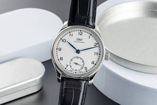  IWC Portugieser Handaufzug 8 Tage Handaufzug Stahl Herrenuhr Ref. IW510212 B&P Limited 