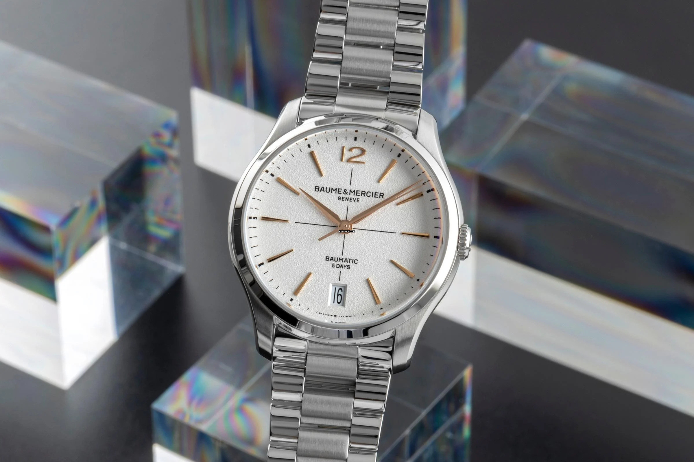 Baume & Mercier Clifton Stahl Automatik Herrenuhr Ref. M0A10793 B&P 2025