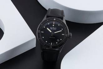 Thumbnail von Blancpain Fifty Fathoms Bathyscaphe Keramik Ref. 5000.0130.B52B Papiere 2017