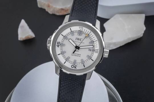  IWC Aquatimer Automatic Silver Dial Stahl Automatik Herrenuhr Ref. IW329003 B&P 2017 