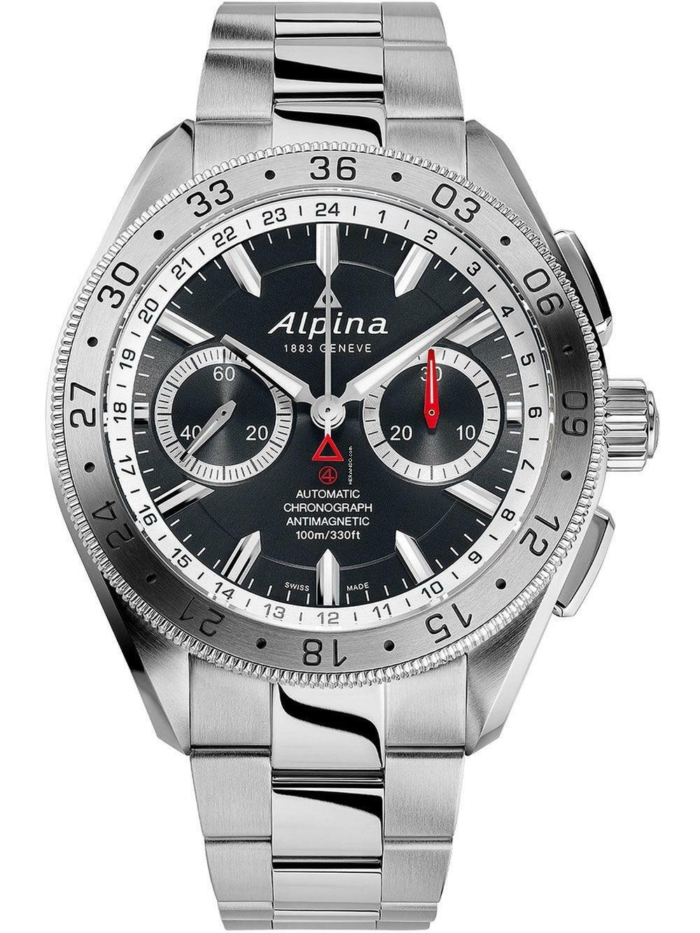 Alpina Alpiner AL-860DGS5AQ6B Alpiner4 Chronograph Automatik Herrenuhr 45mm 10ATM