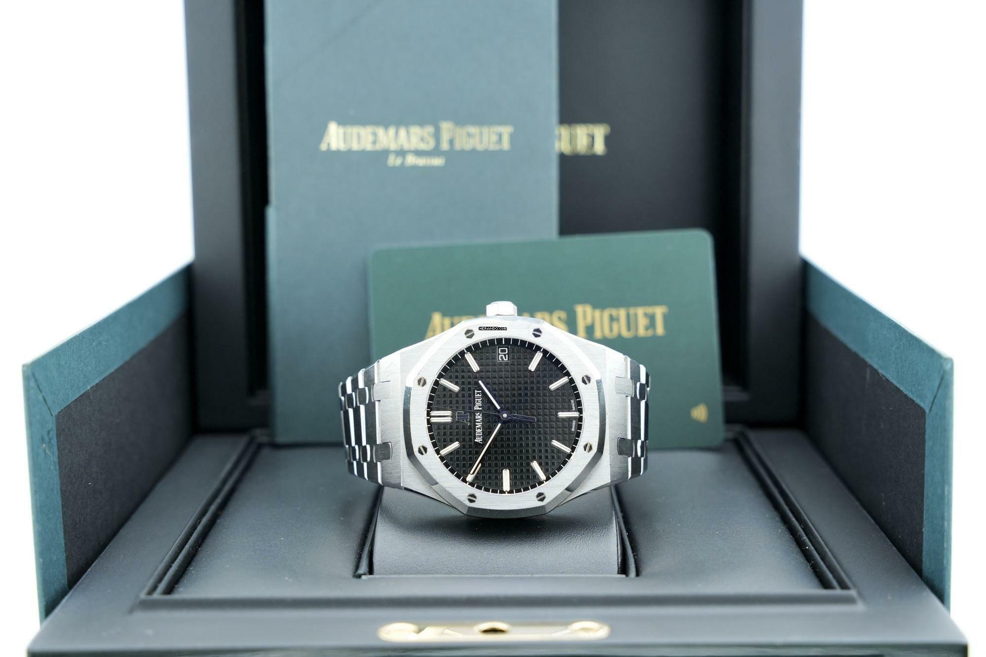 Audemars Piguet Royal Oak 41mm Black Dial - Box+Papers - 24 Months Warranty - 15500ST.OO.1220ST.03 2021