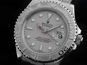 Thumbnail von Rolex Yacht-Master Ref.168622 2005 Full Set sehr gut Vintage Yacht-Master Medium Stahl 950 Platin