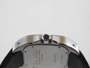 Thumbnail von Cartier Santos 100 XL 38 x 51 mm Tresoruhr mit original Krokoband und Faltschließe Wie Neu ! mit original Cartier Krokoband und Faltschließe