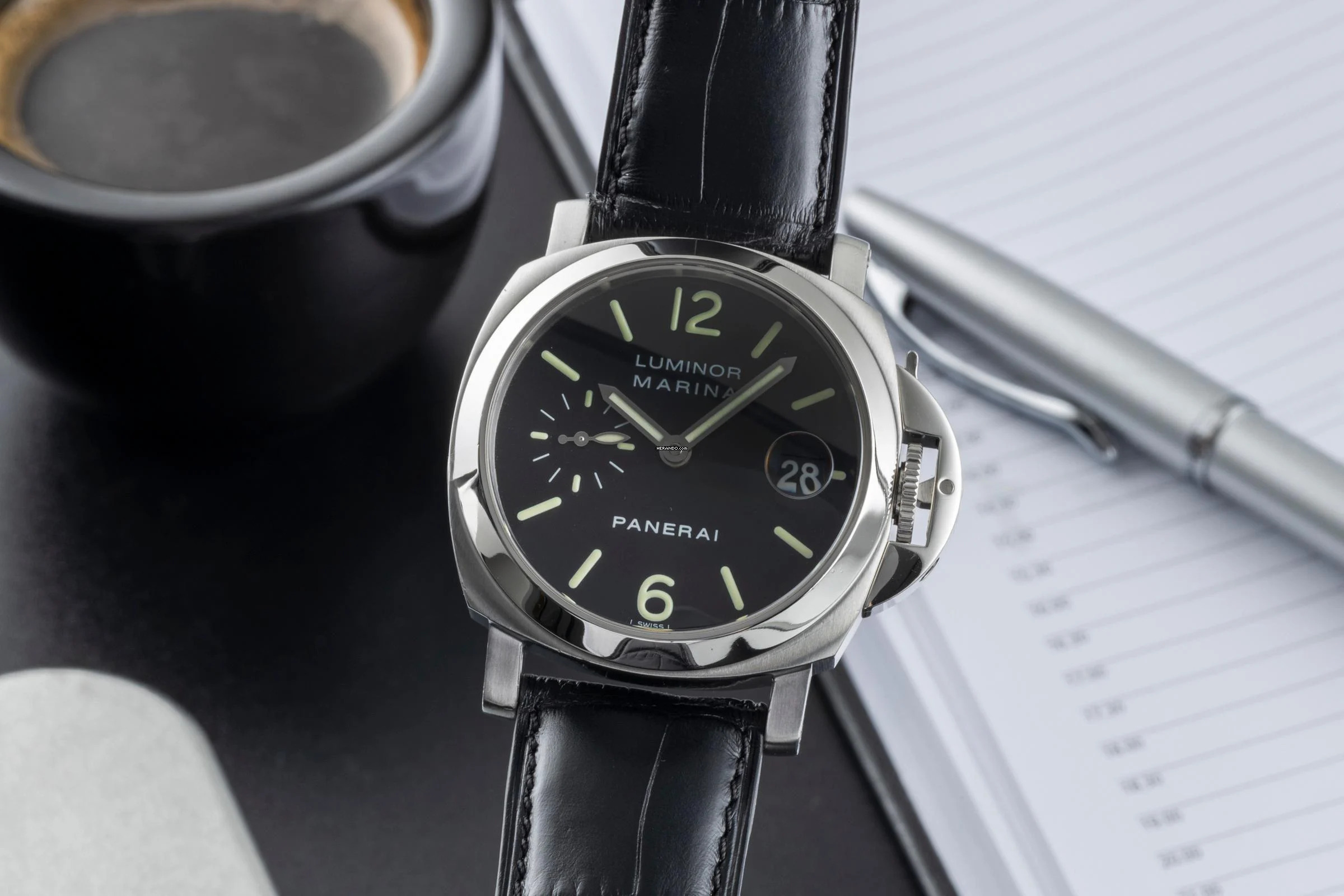 Panerai Luminor Marina Automatic Stahl Automatik Herrenuhr Ref PAM00050 Box & Papiere 2004