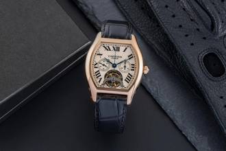 Thumbnail von Cartier Tortue Tourbillon Monodrücker Chronograph XL 18k W1548151