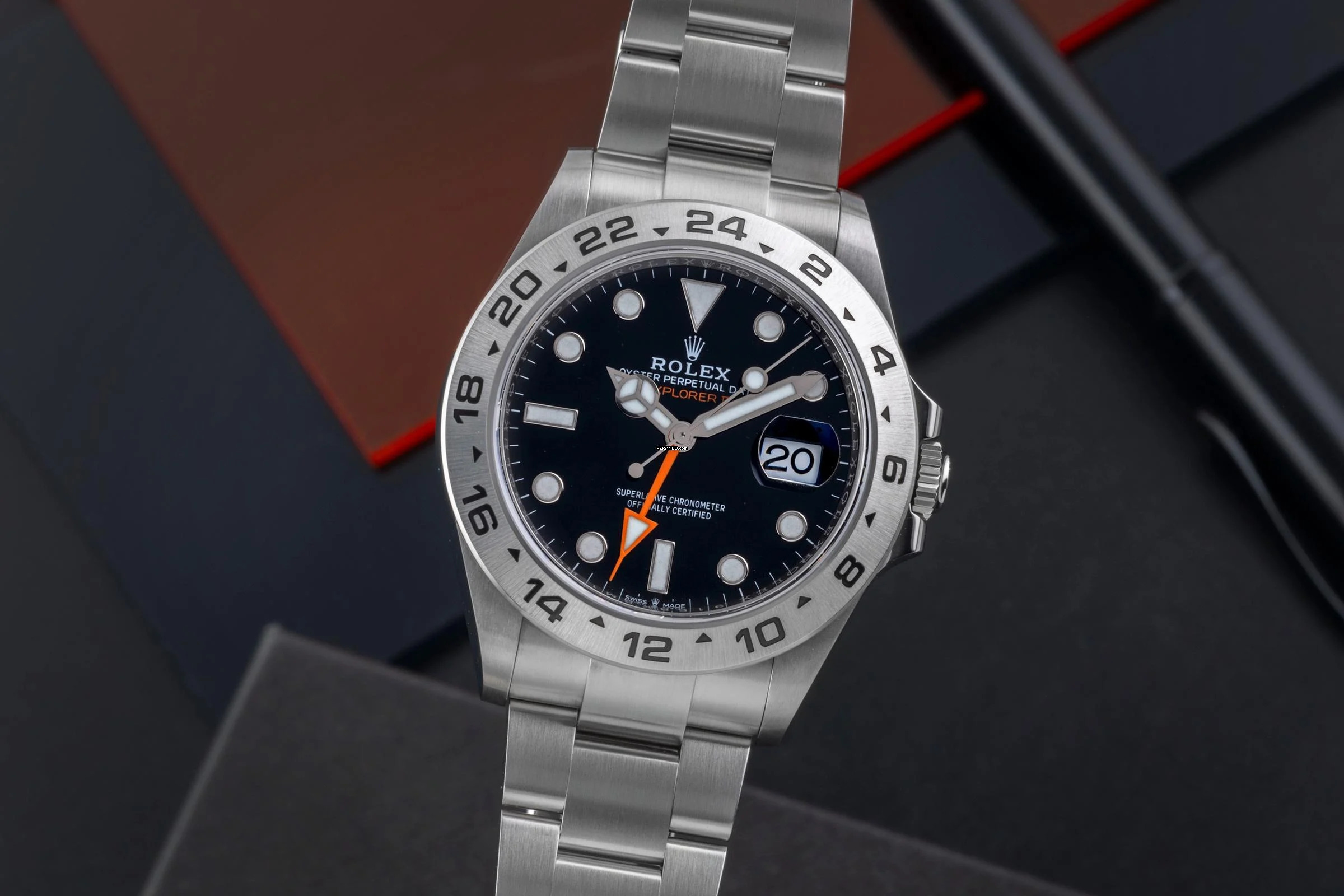 Rolex Explorer II Automatik Edelstahl Herrenuhr Ref. 226570 Box & Papiere 2023